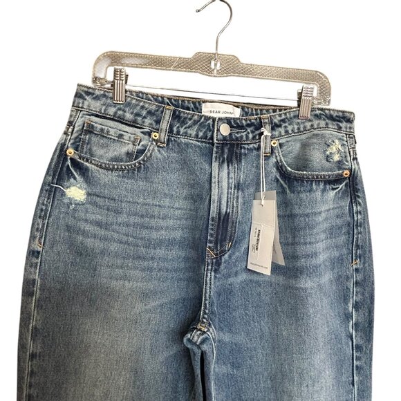 Dear John Anthropology Jodi Straight High Rise Distressed Jeans size 30 - Picture 3 of 8